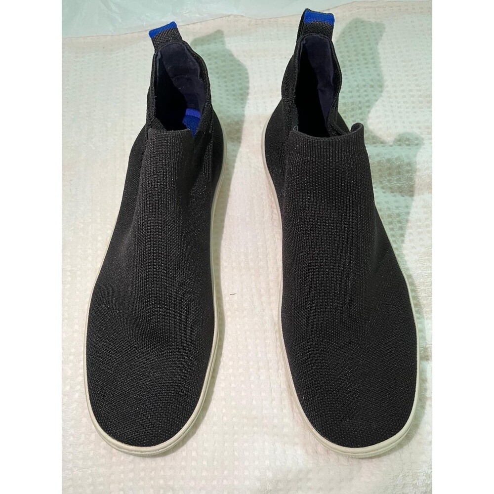 Women's Rothy's The Chelsea Knit Pull On Black Boots Size 10